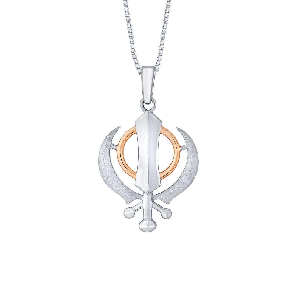 Stunning 950Pt Platinum and Rose Gold Pendant-Pendants-PPD22002-D000O0D