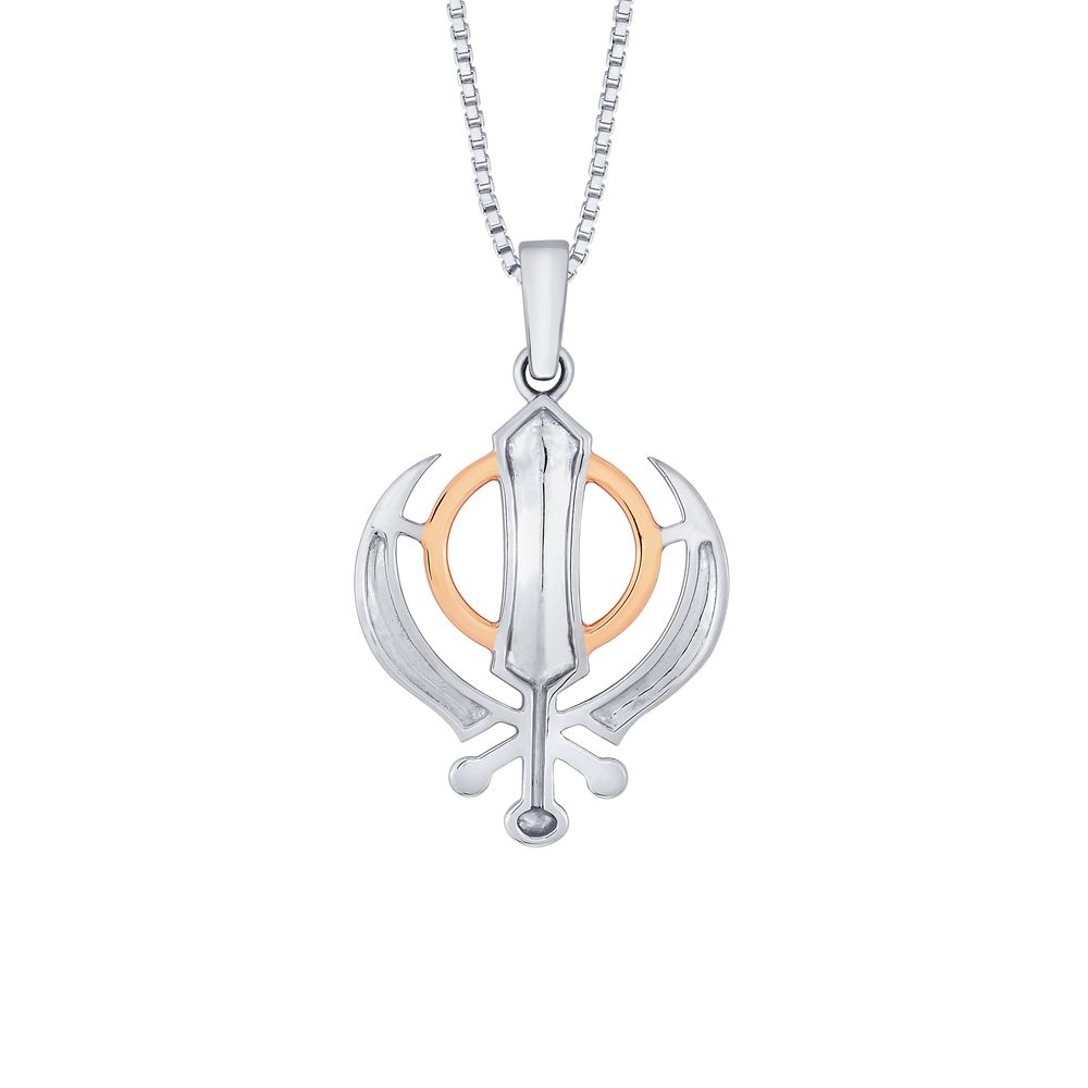 Stunning 950Pt Platinum and Rose Gold Pendant-Pendants-PPD22002-D000O0D