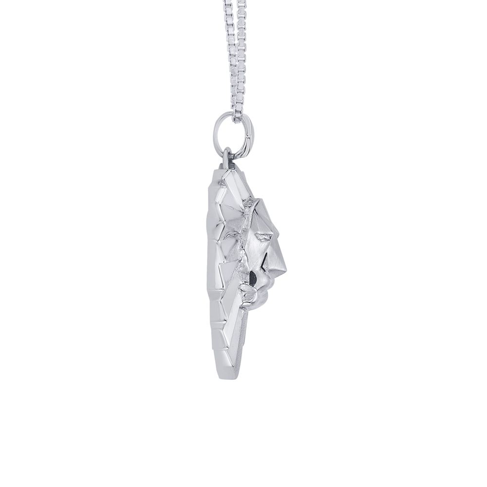 Attractive Platinum Lion Pendant For Men-Platinum-PPD23G04-D000P0D