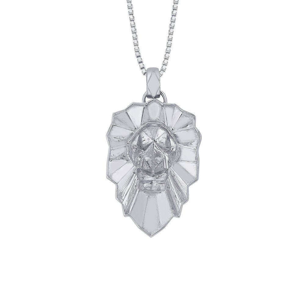 Attractive Platinum Lion Pendant For Men-Platinum-PPD23G04-D000P0D