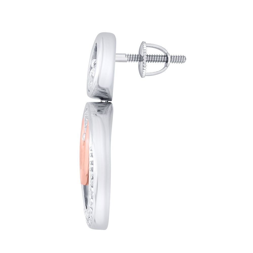 Circle Of Love Platinum Diamond Pendant Set-Platinum-PSP17003-D200O0D