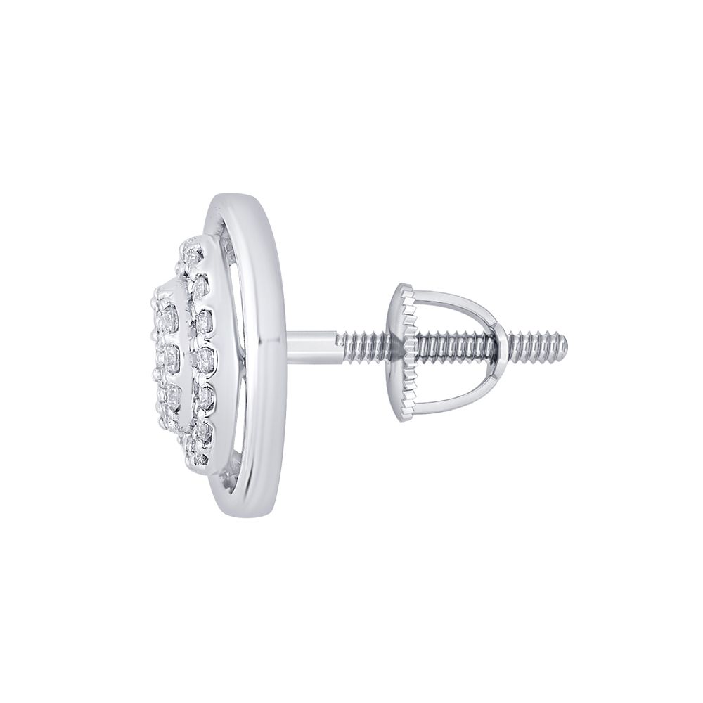 Oval Platinum Studs-New Arrivals-PPE18001-D300P0D