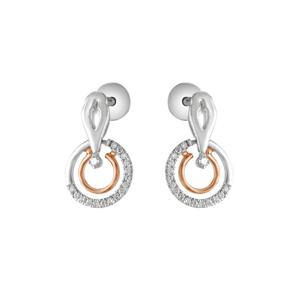 Dual Toned Geometric Platinum Diamond Pendant Set-Platinum-PSP21002-D300O0D