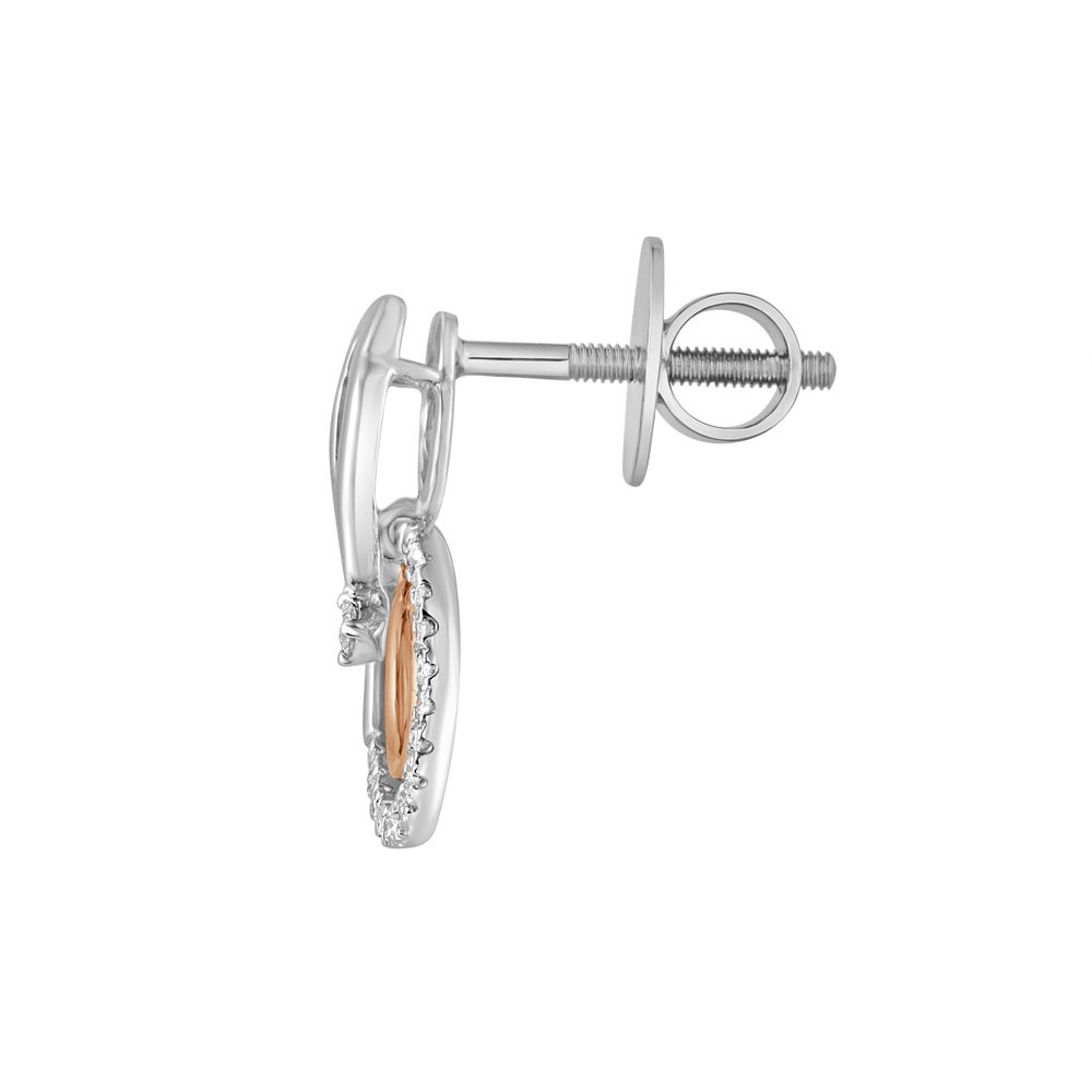 Dual Toned Geometric Platinum Diamond Pendant Set-Platinum-PSP21002-D300O0D