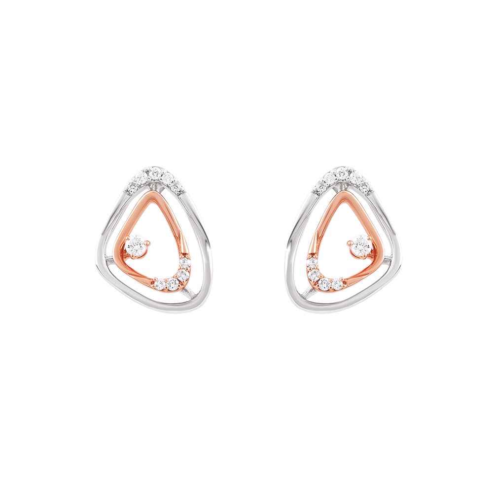 Geometric Diamond Platinum Pendant Set-Platinum-PSP21003-D300O0D