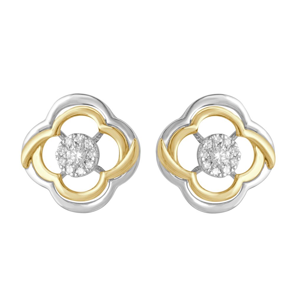 Two-toned Artistic Earrings-Earrings-PPE22004-D200O0D