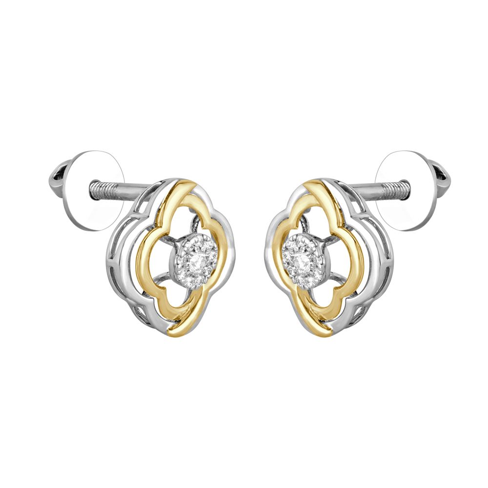 Two-toned Artistic Earrings-Earrings-PPE22004-D200O0D