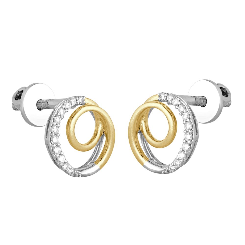 Spiral Design Earring Studs-Earrings-PPE22010-D200O0D