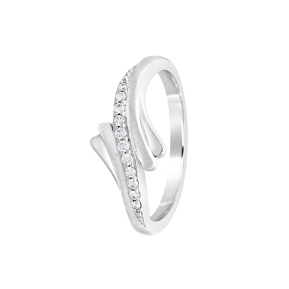 Alluring Diamond Finger Ring-Rings-PRG13011