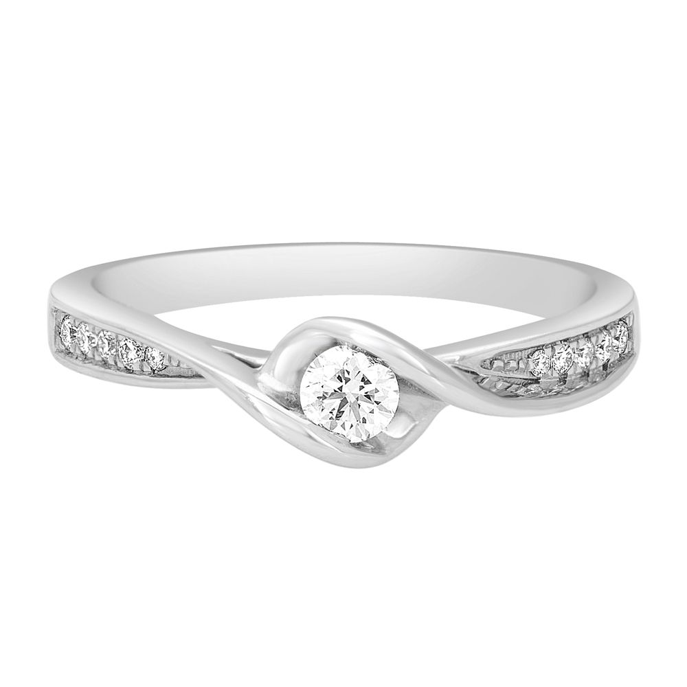 Evergreen Solitaire Platinum Ring-Platinum-PRG13033