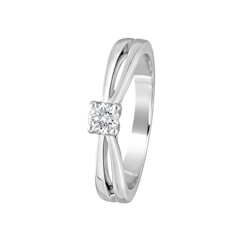 Timeless Tranquility Solitaire Diamond Ring-Platinum-PRG20070
