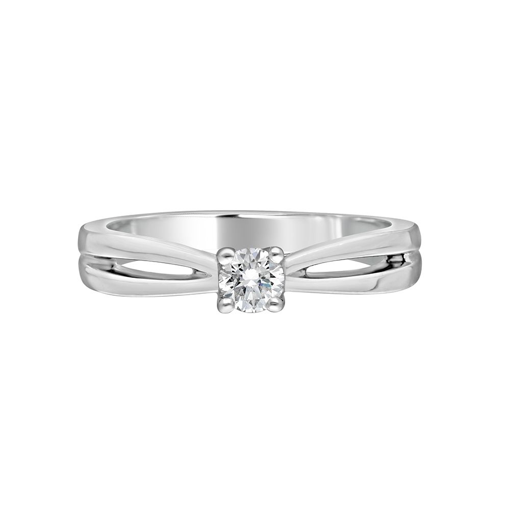 Timeless Tranquility Solitaire Diamond Ring-Platinum-PRG20070