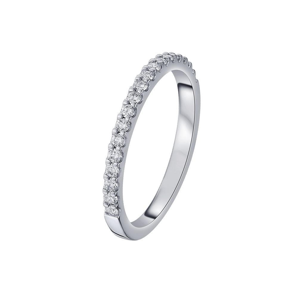 Diamond Mens Finger Ring in Glossy Platinum-Rings-PRG22053