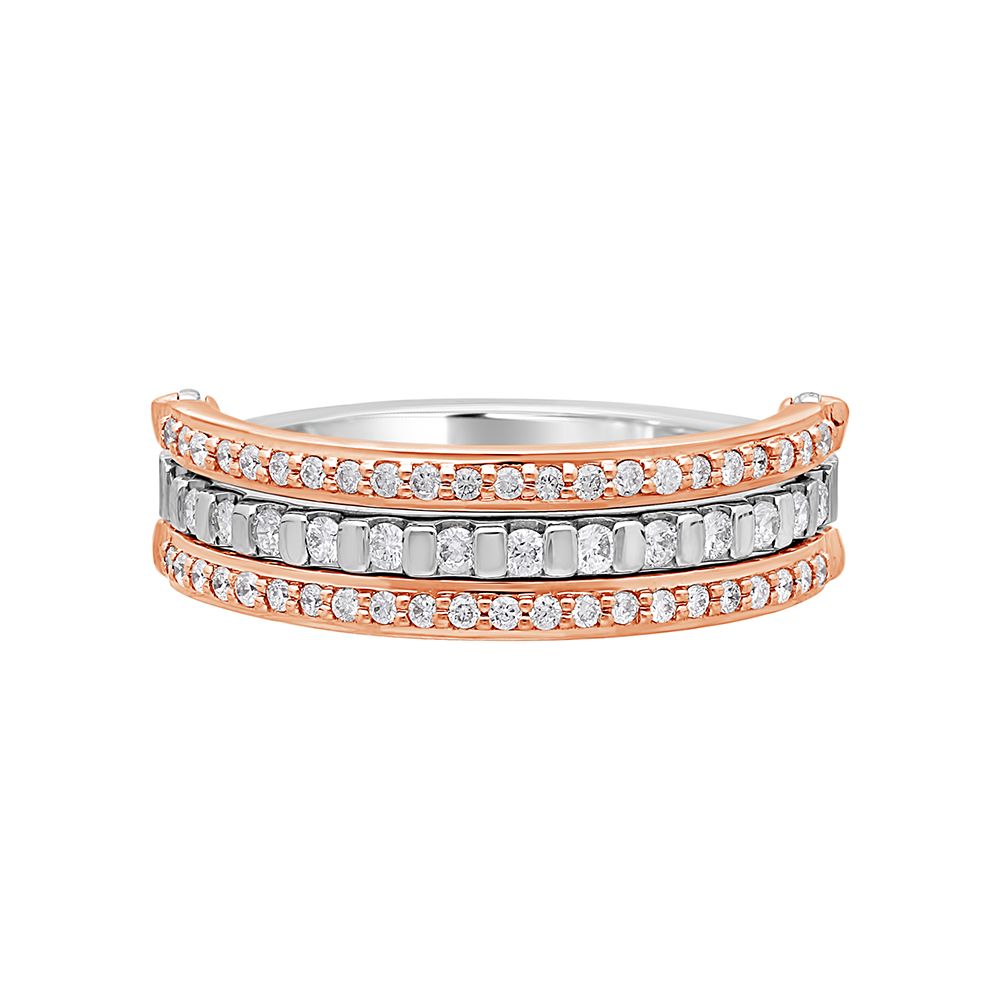 Soulmate Circlets Platinum Diamond Couple bands-Platinum-OCR23203-D300O0D