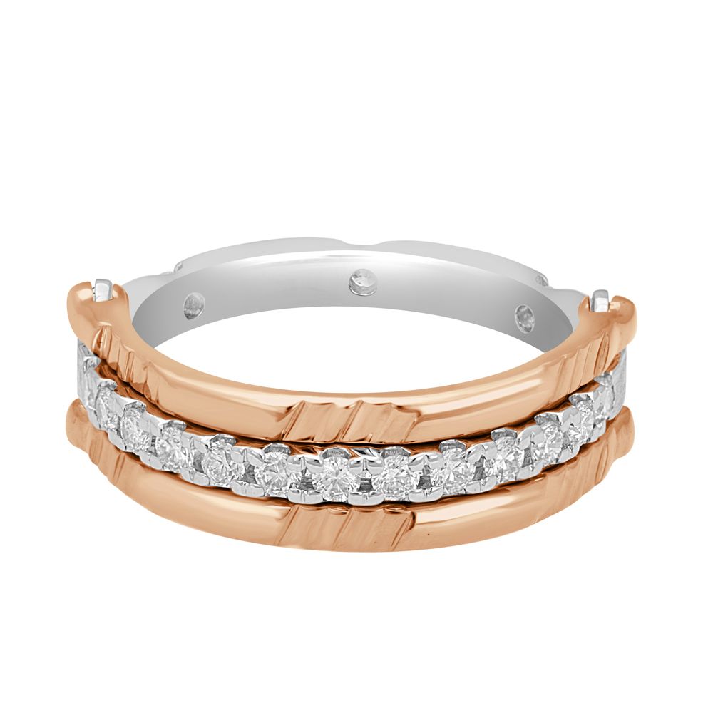 Textured 950Pt Platinum Ring-Rings-PRG23006