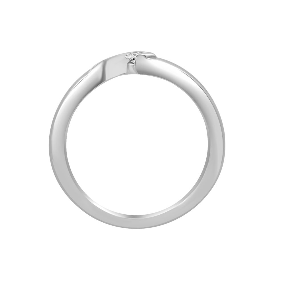 Sleek Diamond and Platinum Ring-Rings-PRG23094-D300PDD