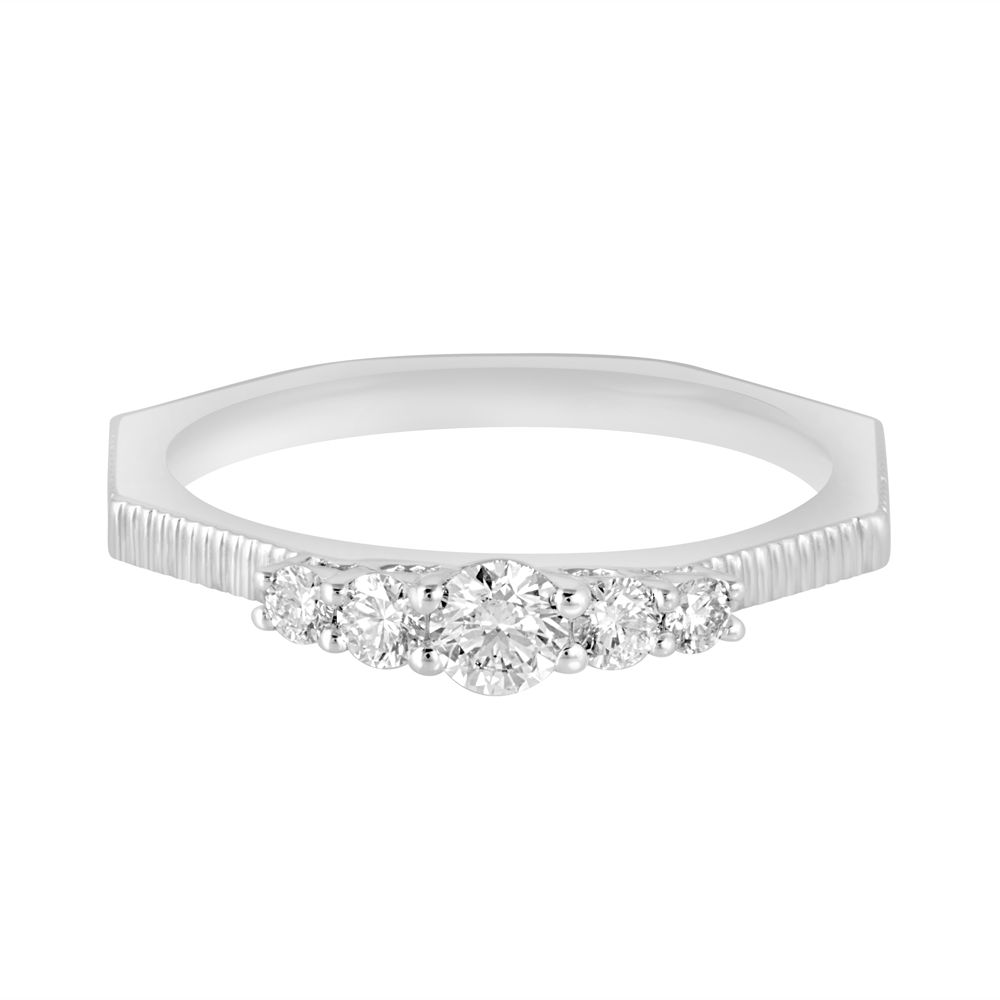 Stunning 950Pt Platinum Textured Ring-Rings-PRG23105-D300PDD