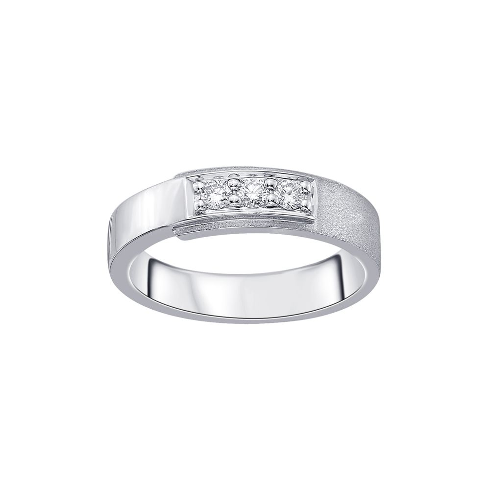 Elegant 950Pt Platinum Mens Band-Rings-PRG23K03