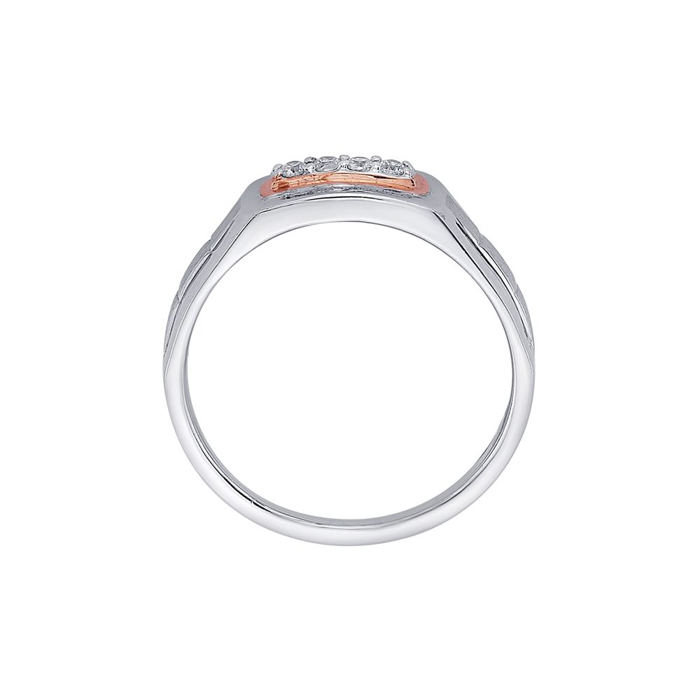 Eye-catching Diamond Finger Ring for Men-Rings-PRG23K11