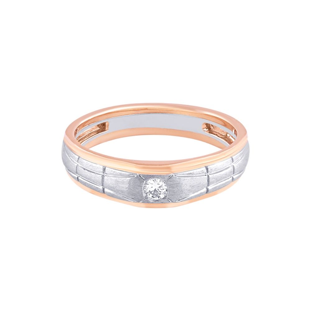 Suave Dual Metal Ring For Men-Platinum-PRG23K12