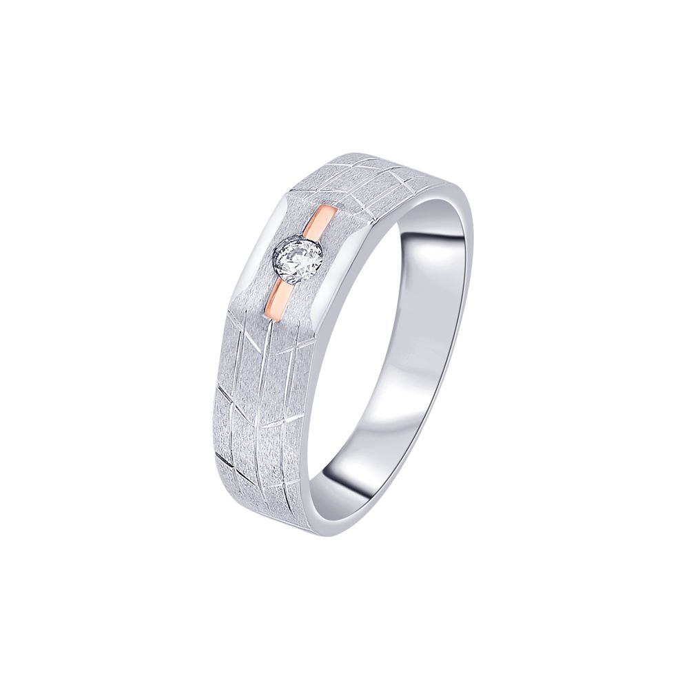 Charismatic Diamond Mens Finger Band-Rings-PRG23K17