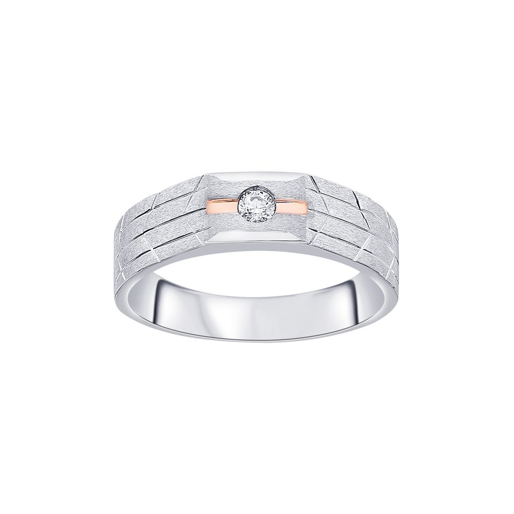 Charismatic Diamond Mens Finger Band-Rings-PRG23K17