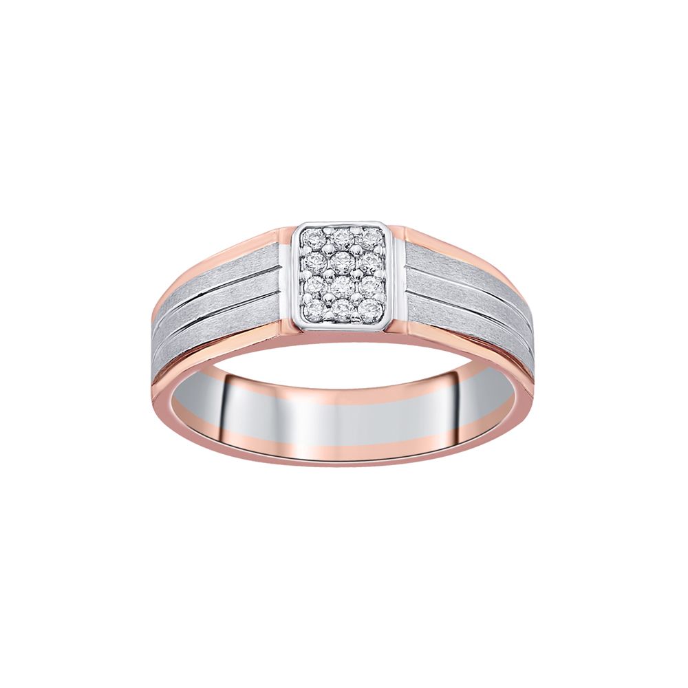 Intricate Dual Metal Mens Finger Ring-Rings-PRG23K18