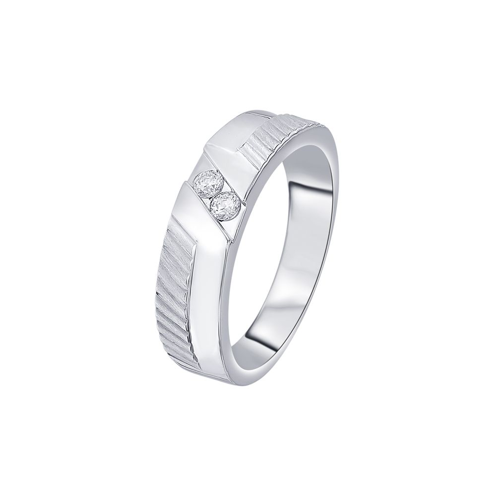 Glamorous 950Pt Platinum Mens Finger Band-Rings-PRG23K20