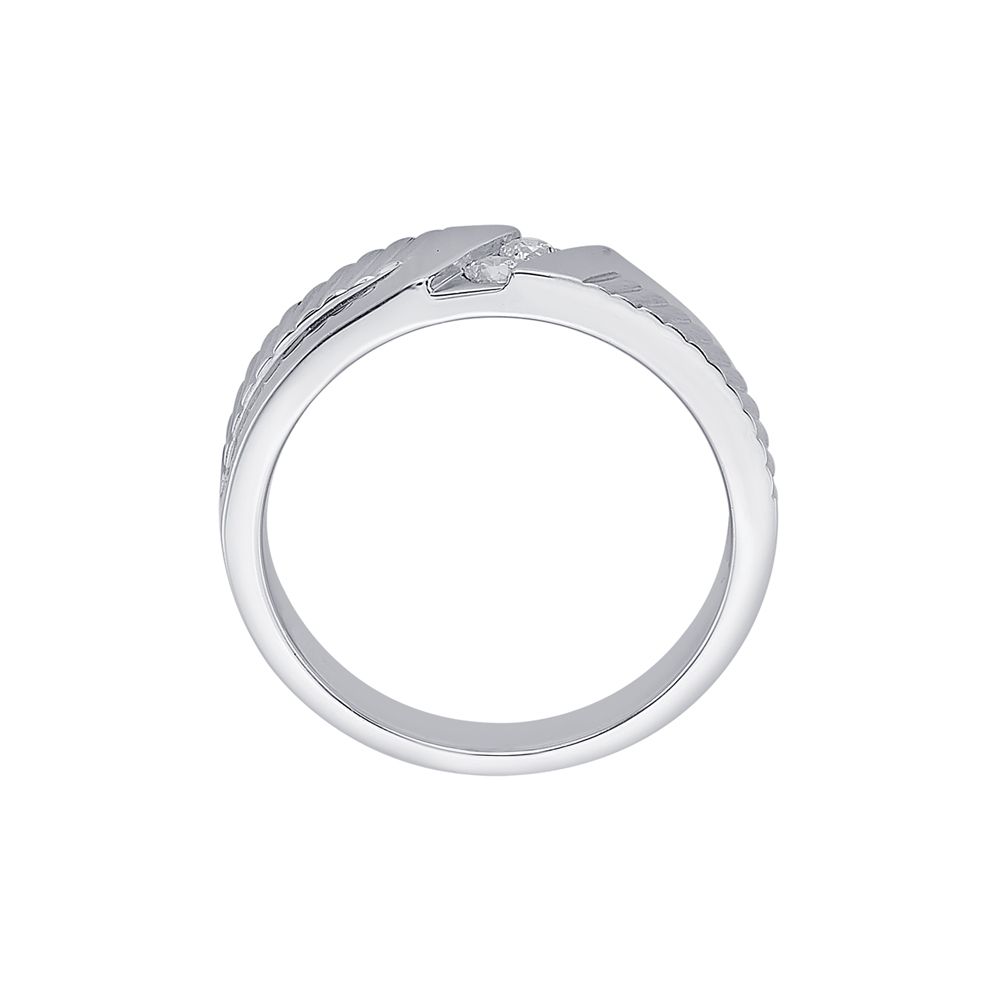 Glamorous 950Pt Platinum Mens Finger Band-Rings-PRG23K20