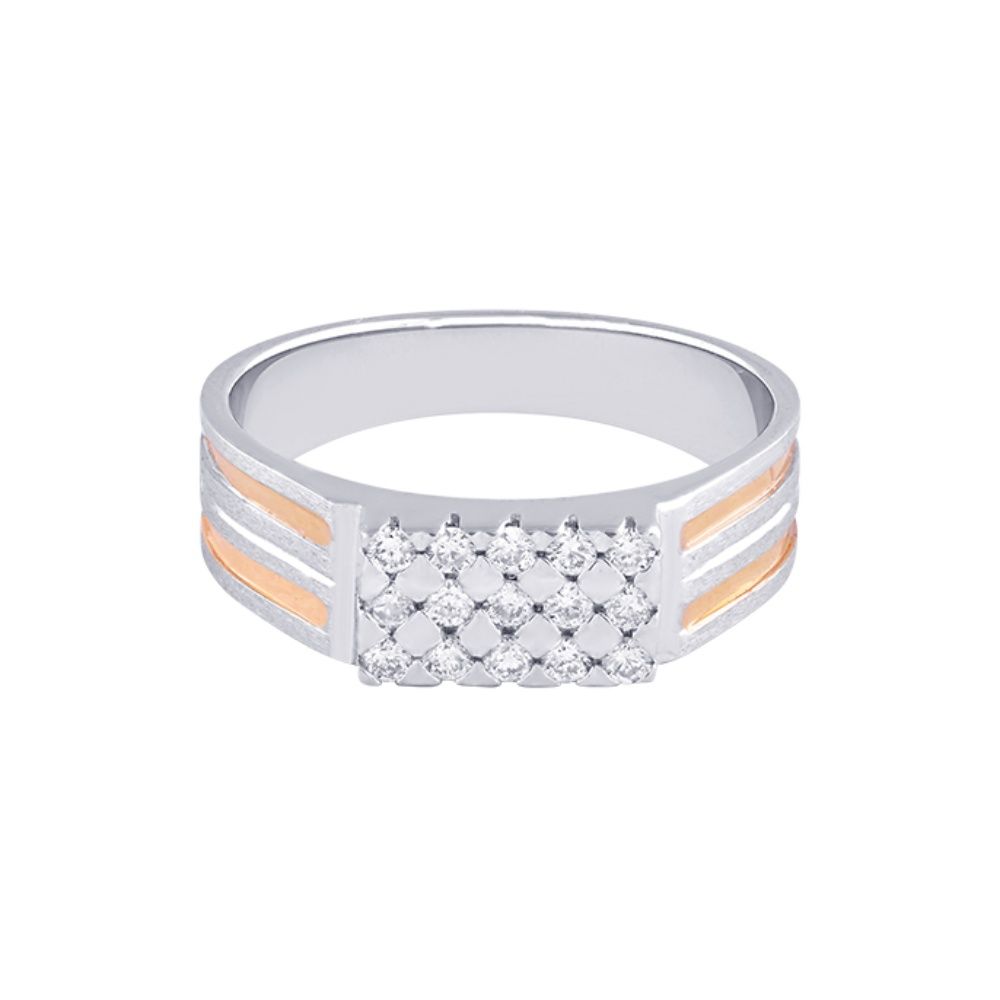 Statement Dual Metal Ring For Men-Platinum-PRG23K22