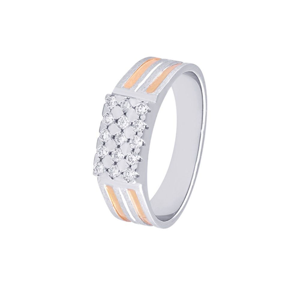 Statement Dual Metal Ring For Men-Platinum-PRG23K22