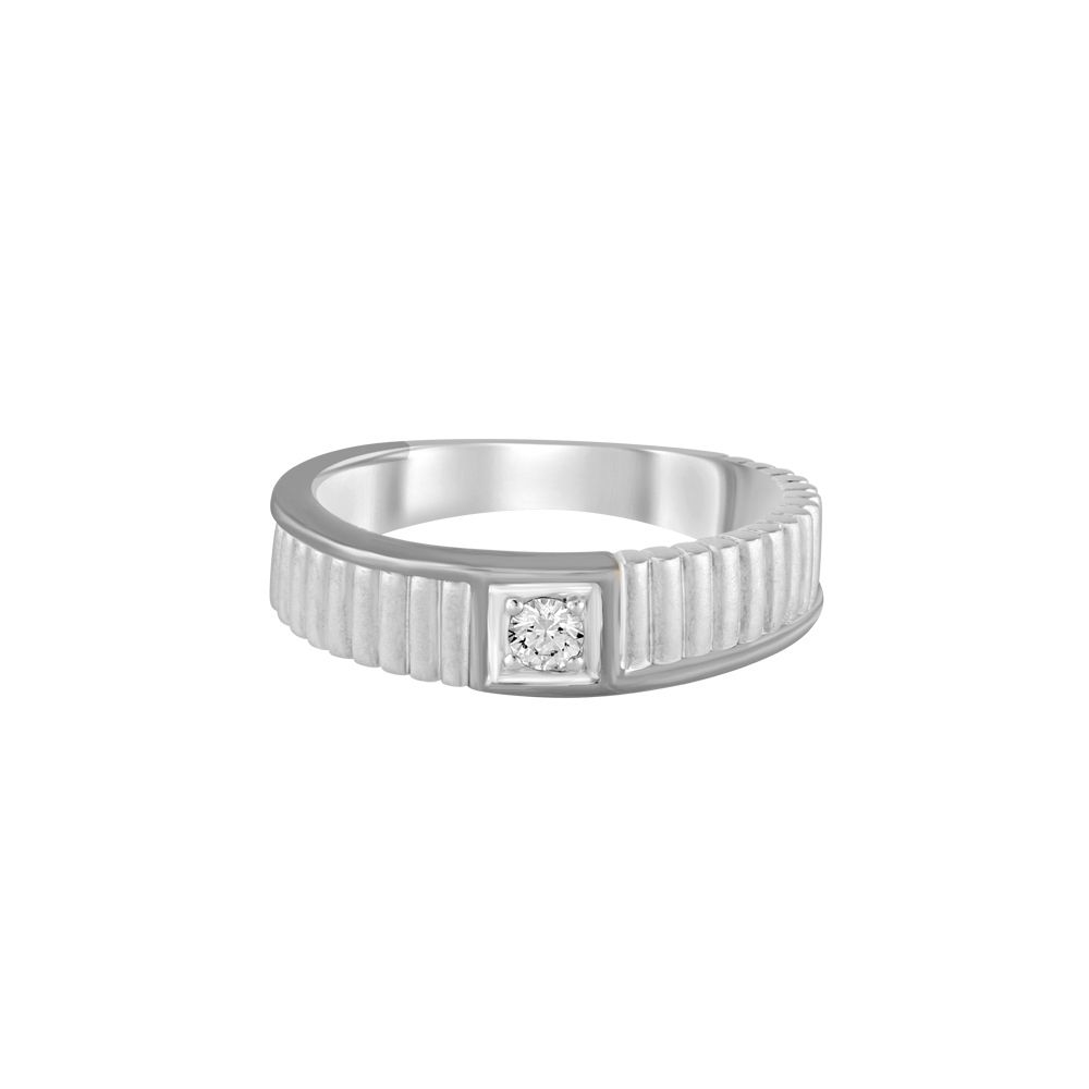 Enigmatic Mens Diamond Finger Band-Rings-PRG23K23
