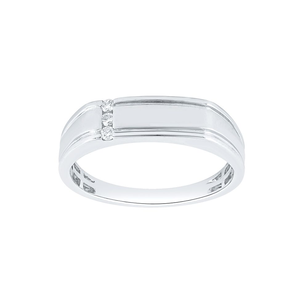 Handcrafted Platinum Diamond Ring For Men-Rings-PRG23K26