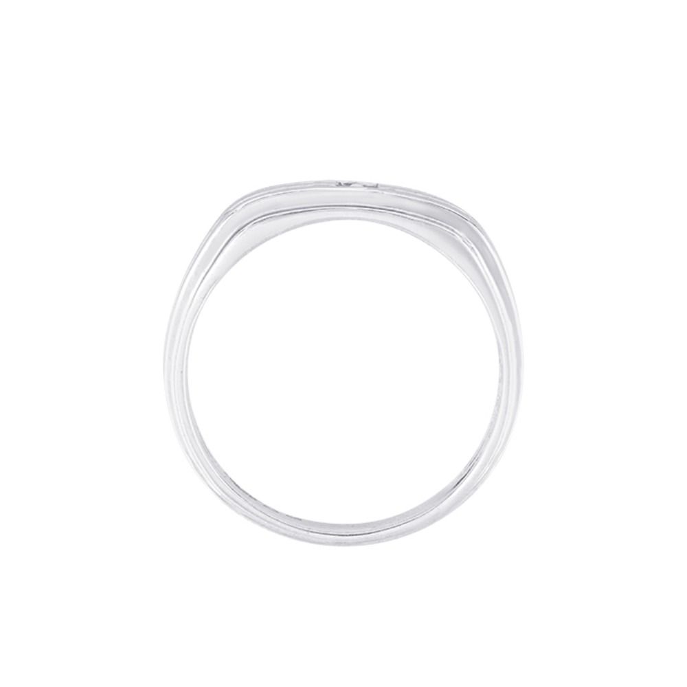 Crafted Platinum Diamond Ring For Men-Rings-PRG23K27