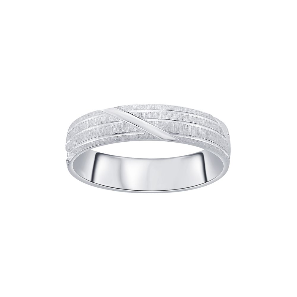 Subtle Platinum Mens Finger Band-Rings-PRG23K44
