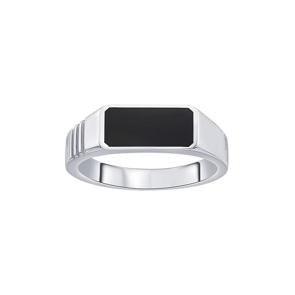 Contemporary Geometric Mens Finger Ring-Rings-PRG23K47