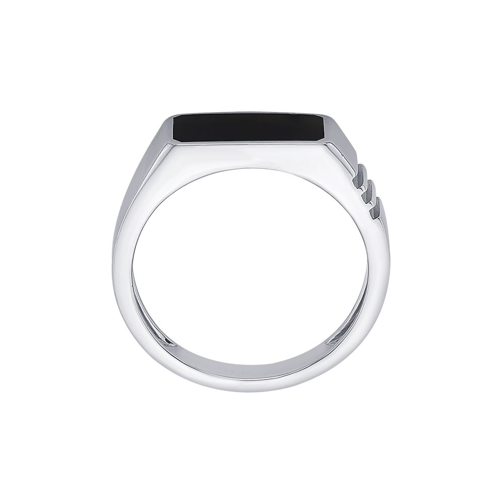 Contemporary Geometric Mens Finger Ring-Rings-PRG23K47