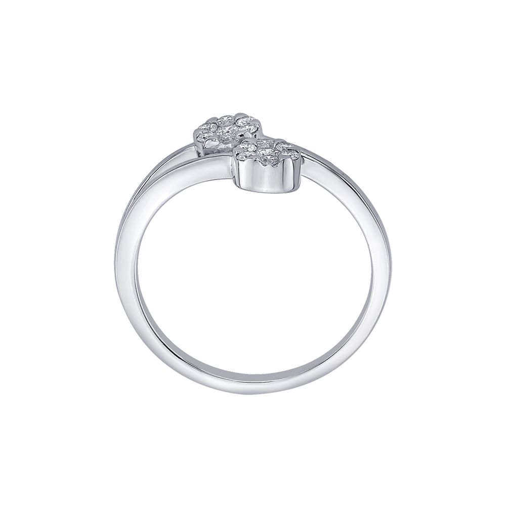 Classy Cluster Design Diamond Finger Ring-Rings-PRG23K55