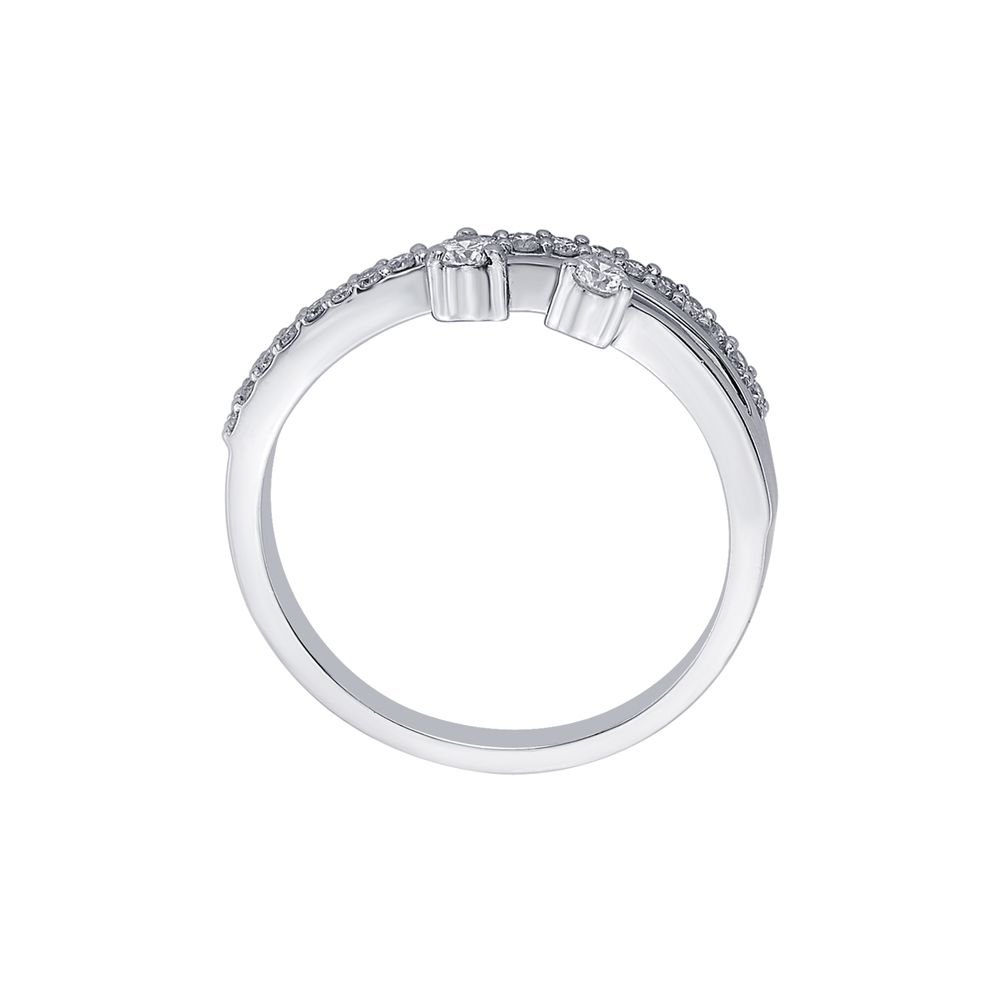Gracious Platinum Diamond Finger Ring-Rings-PRG23K58
