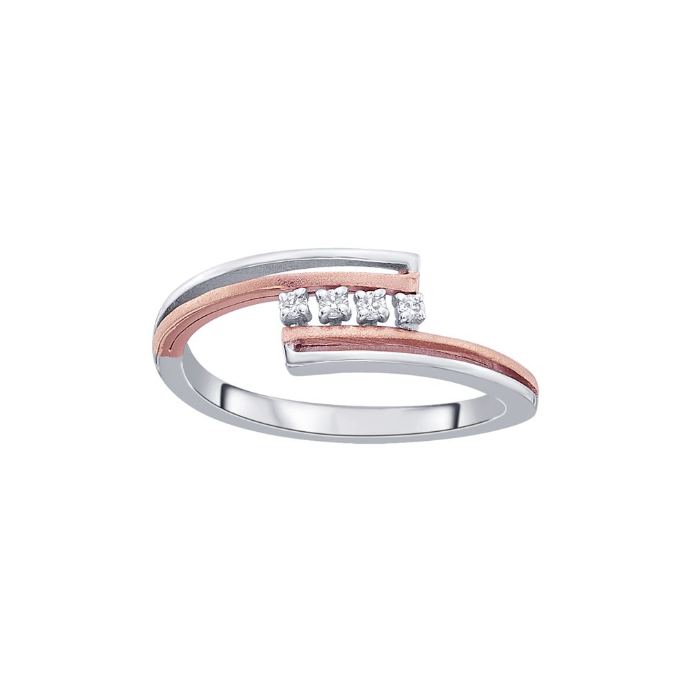 Eclectic Spiral Design Diamond Ring-Rings-PRG23K59