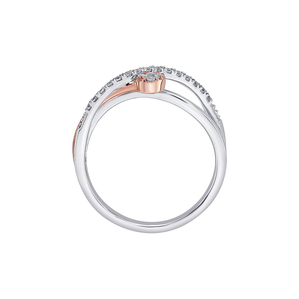 Stunning Diamond Platinum Finger Ring-Rings-PRG23K72