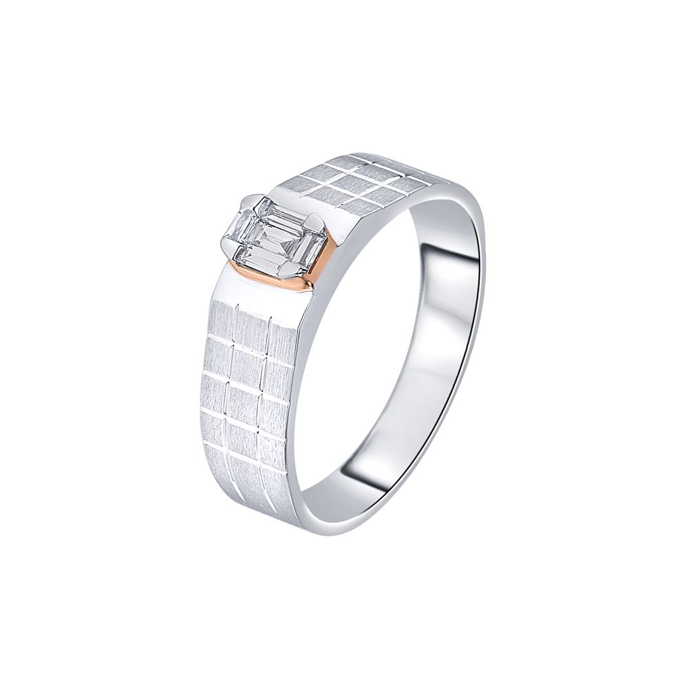 Togetherness Diamond Studded Couples Finger Bands-Platinum-OCR24002-D300O0D