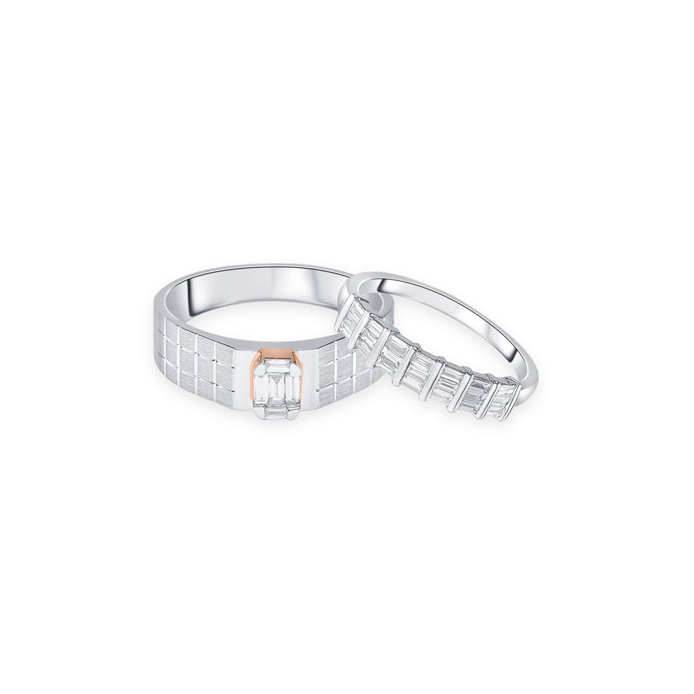 Togetherness Diamond Studded Couples Finger Bands-Platinum-OCR24002-D300O0D