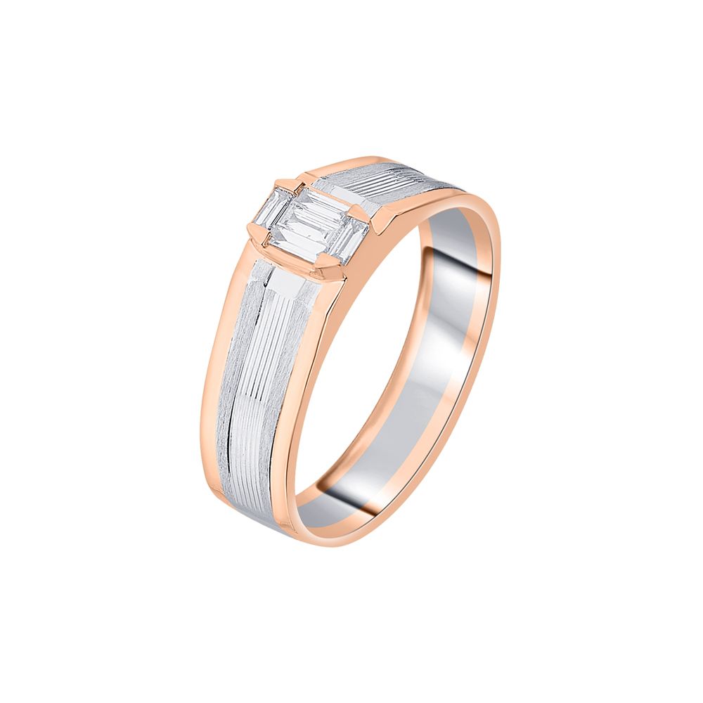 Eternal Love Rose Gold Mens Finger Band-Fathers day-PRG23K88