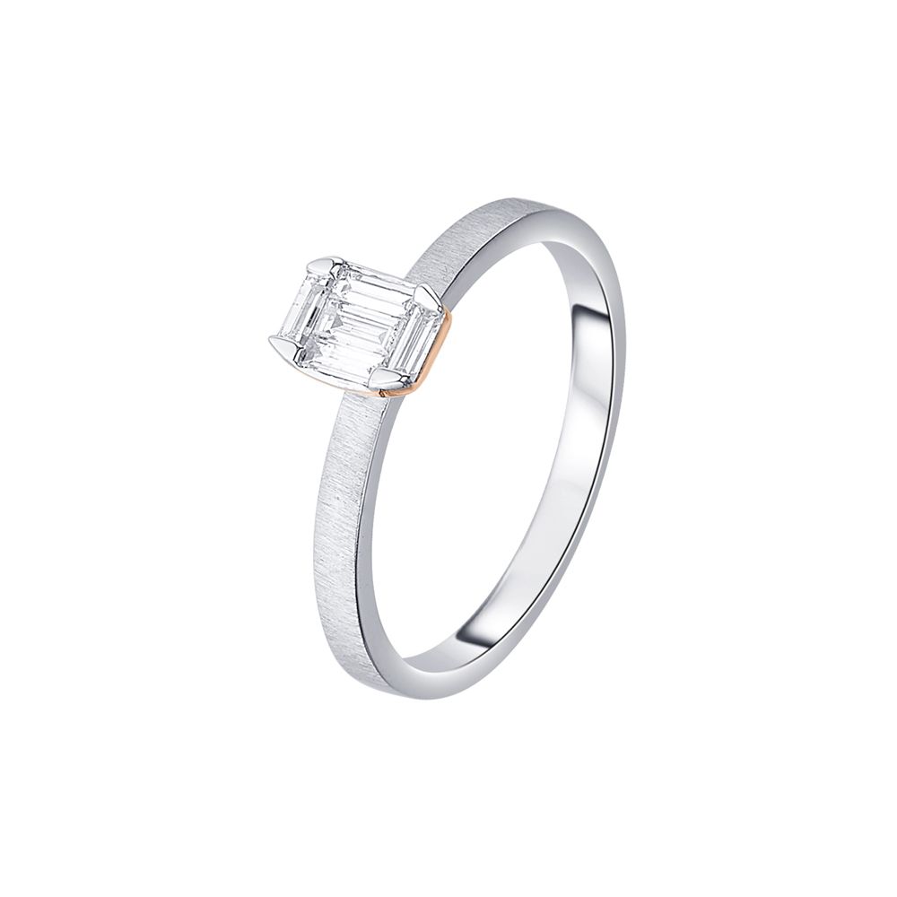 Eternity Platinum and Diamond Couples Finger Rings-Platinum-OCR24005-D300O0D