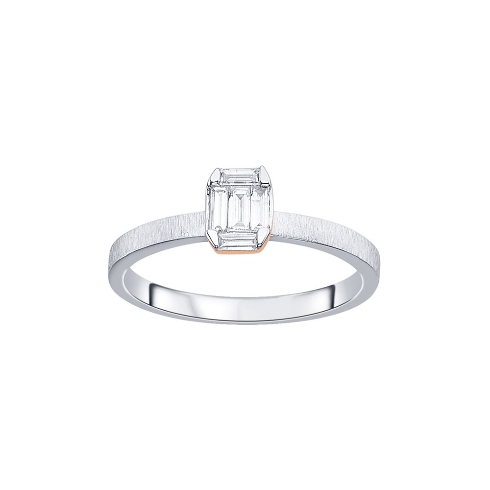 Eternity Platinum and Diamond Womens Finger Ring-All Jewellery-PRG23K91