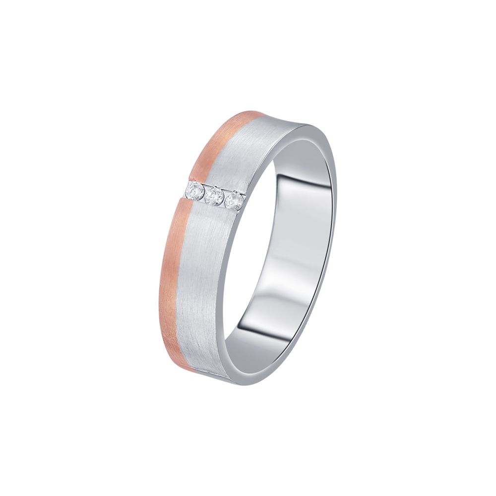 Subtle Diamond and Platinum Mens Band-Fathers day-PRG23M09