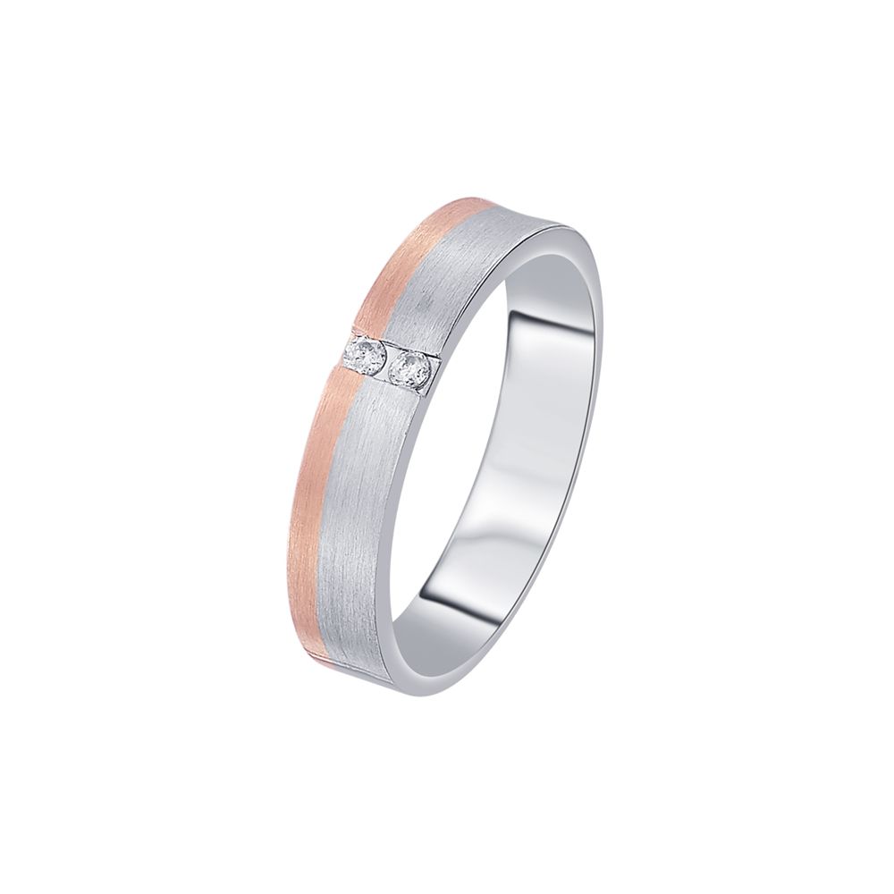 Subtle Diamond and Platinum Womens Band-Platinum-PRG23M10