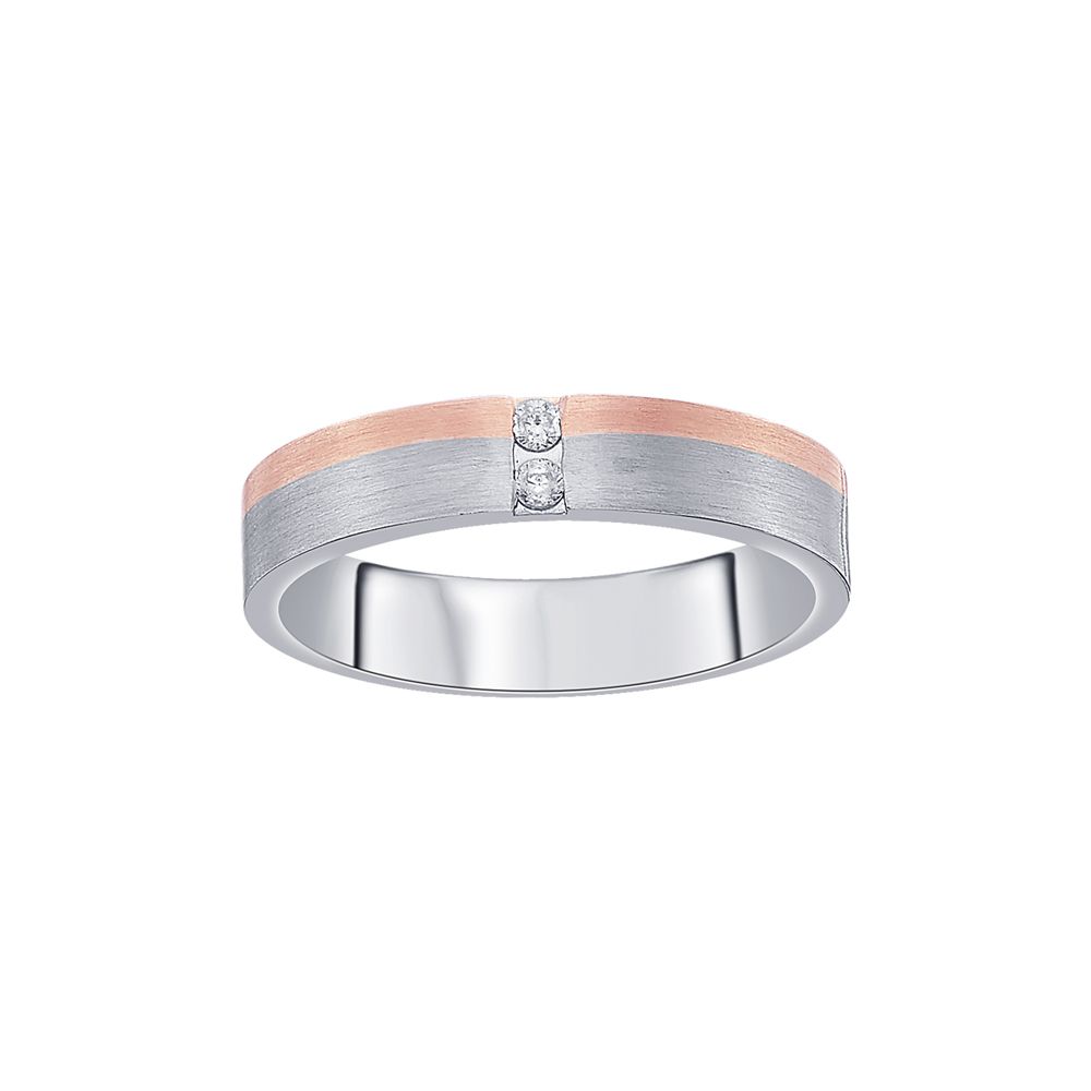 Subtle Diamond and Platinum Womens Band-Platinum-PRG23M10
