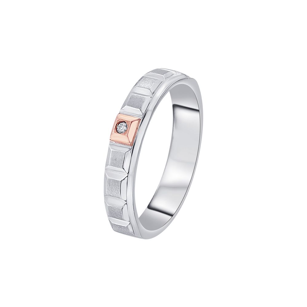 Eclectic Diamond and Platinum Womens Band-Platinum-PRG23M14
